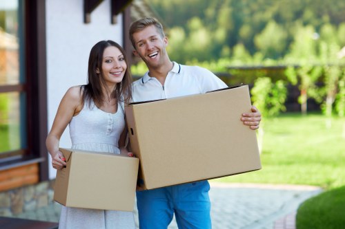 Secure packing of office equipment for relocation
